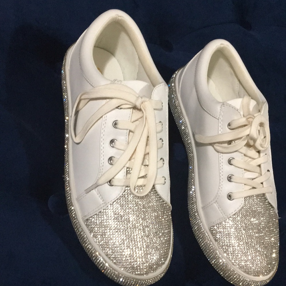 Glamorous BLING RHINESTONE Sneakers - Picture 4 of 15